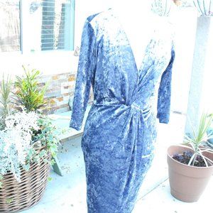 Flutter Sleeve Velvet Night Out Dress